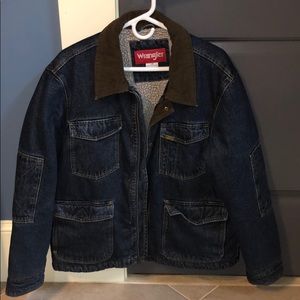 Vintage Wrangler Sherpa Denim Jacket